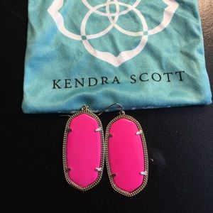 Kendra Scott pink/gold earrings